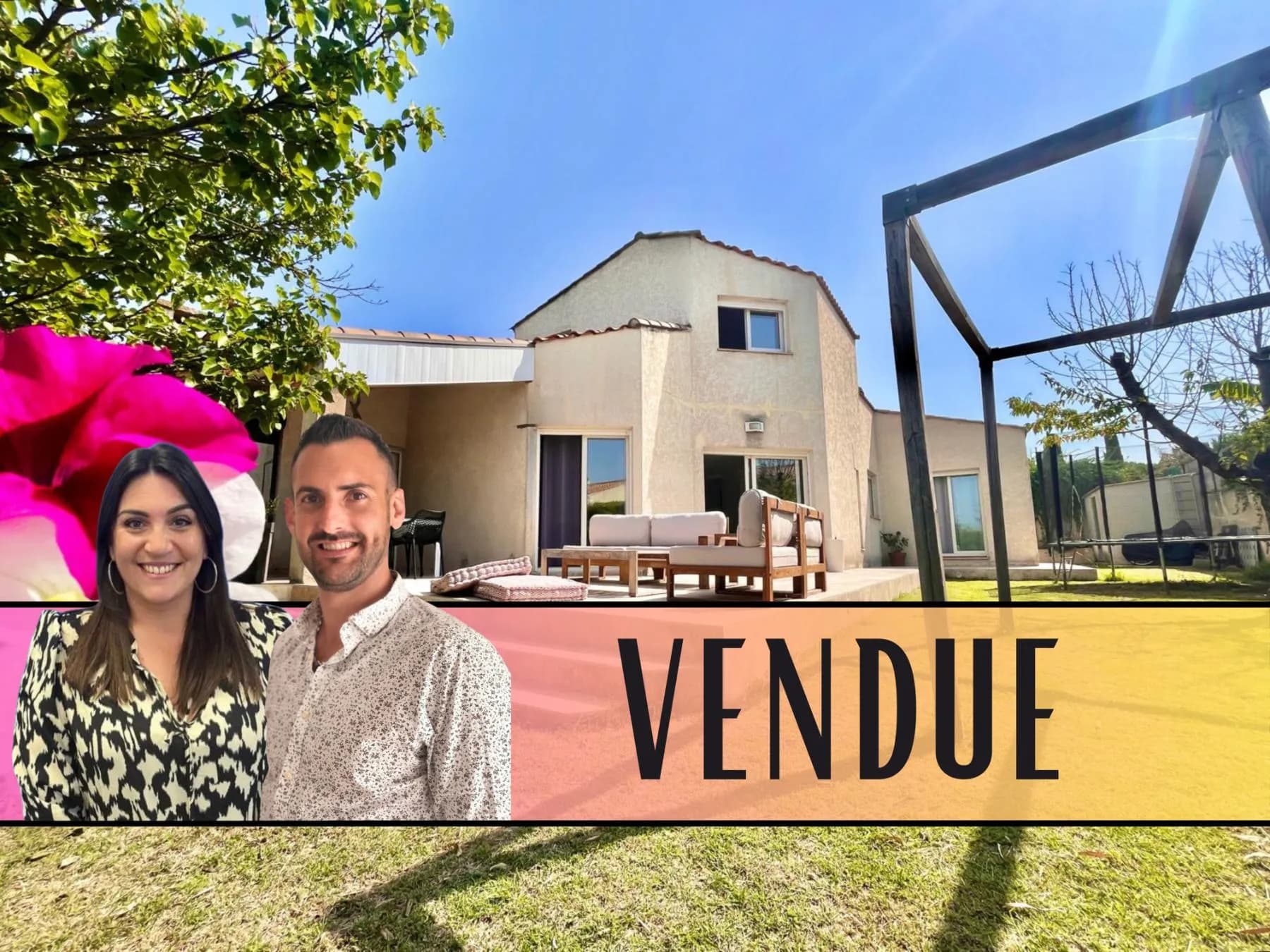 Maison à SAINT-JEAN-DE-VEDAS - Maison de 144m², 5 chambres, 630m² de terrain, au calme dans une impasse, sans vis-à-vis, magnifique vue dégagée - Girard-Clérel Immobilier