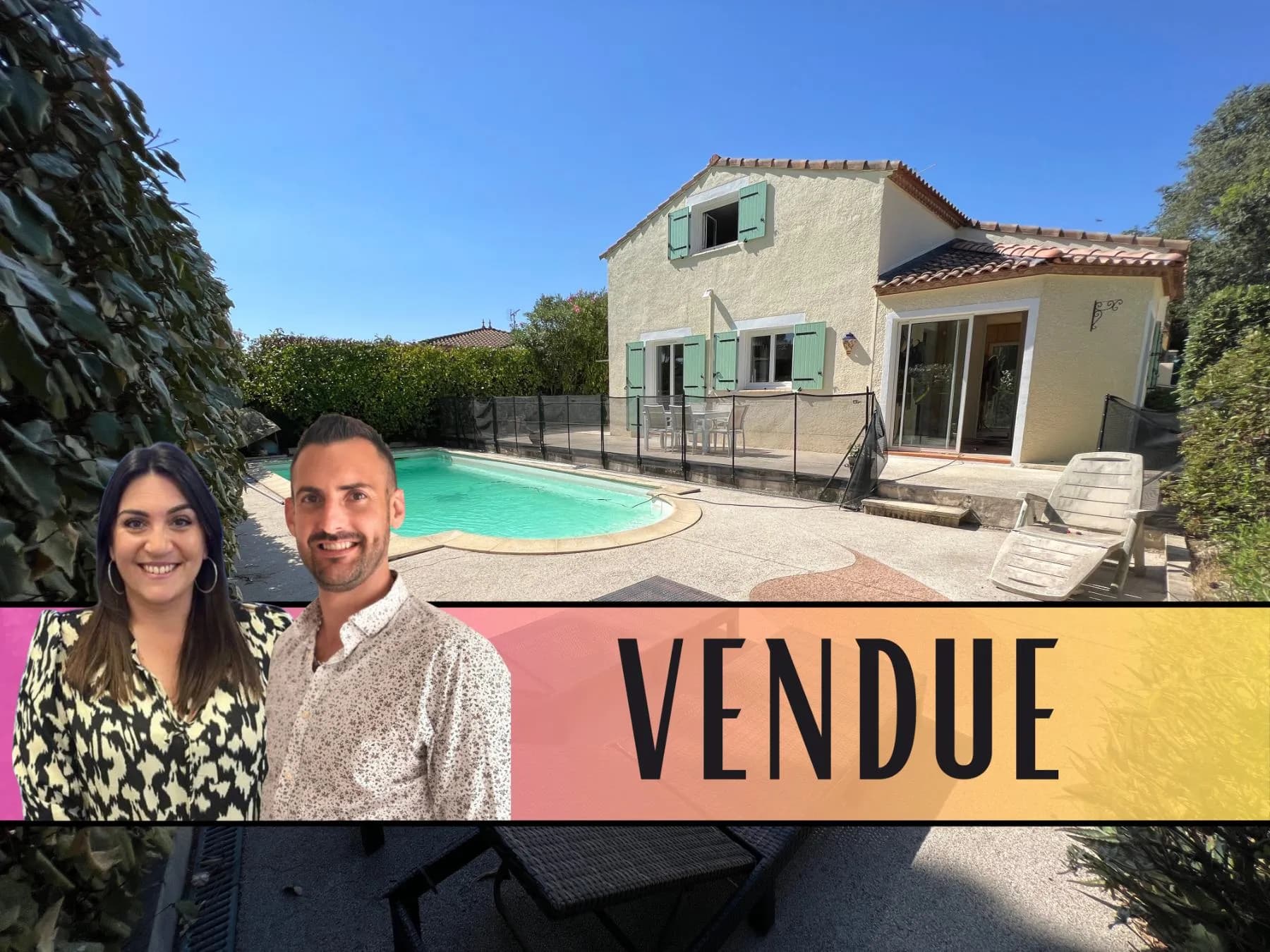 Maison à SAINT JEAN DE VEDAS - Maison à étage avec piscine - Girard-Clérel Immobilier