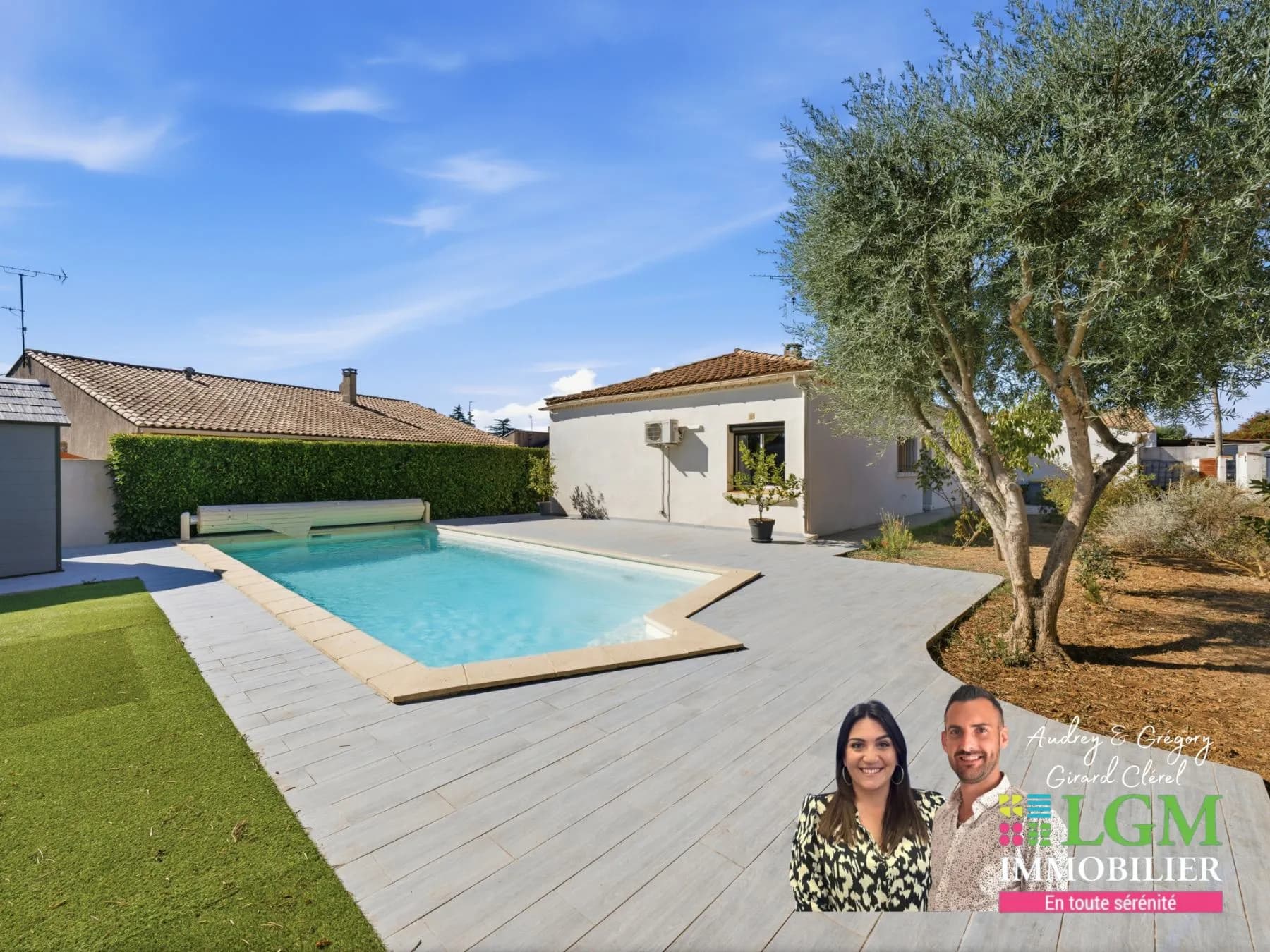 PIGNAN – PLAIN-PIED 4 FACES • PISCINE • GRAND GARAGE