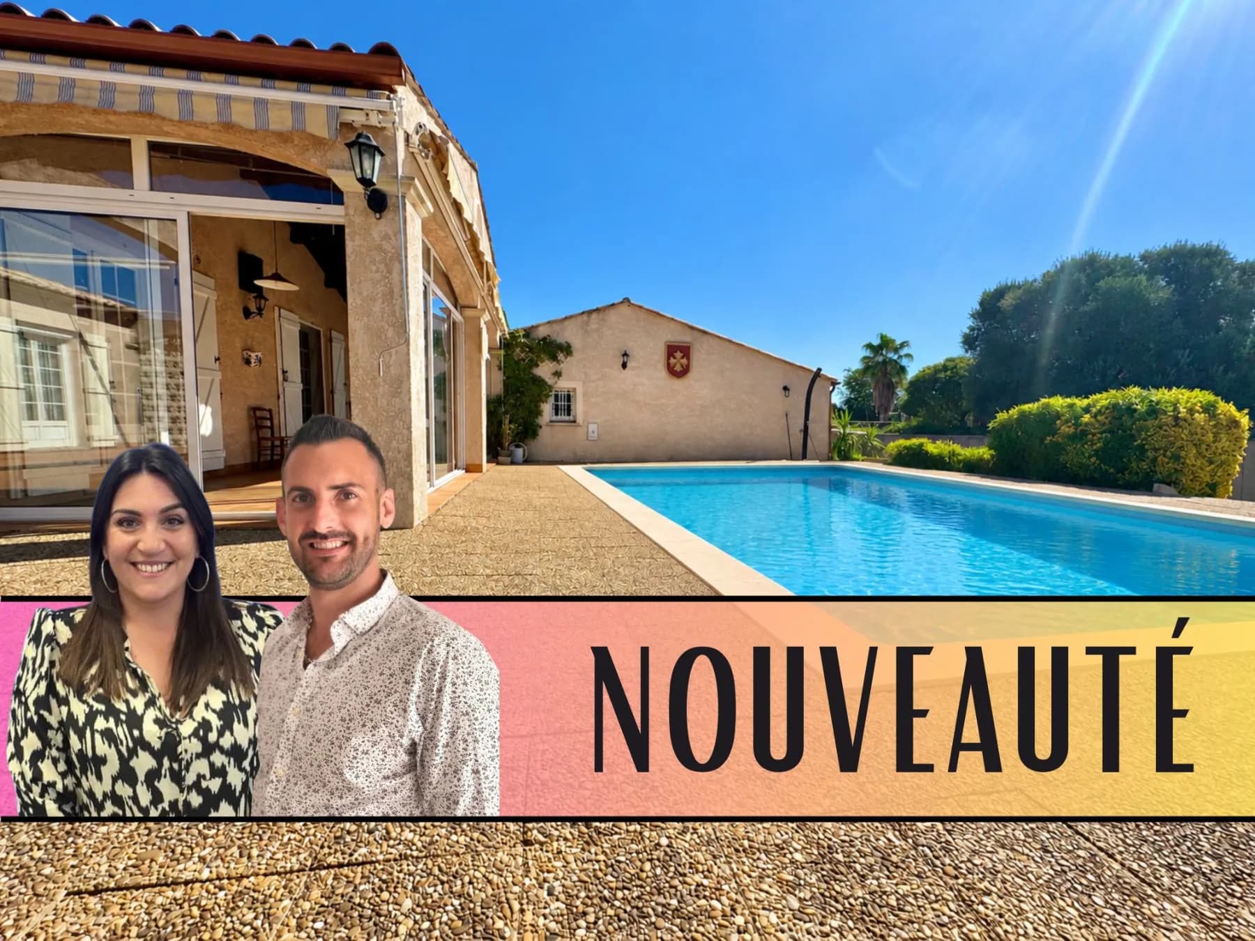 FABRÈGUES – 165 m² • 5 chambres • Piscine • Plus de 1000 m² au calme absolu